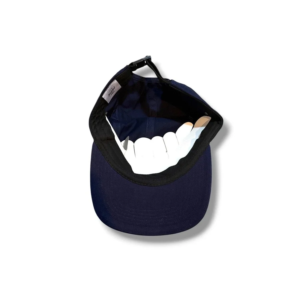 Herschel Supply Co 5-Panel Camper Hat Mens OSFM Navy Blue Adjustable Cap NWOT